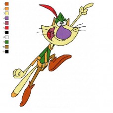 Nature Cat 05 Embroidery Design